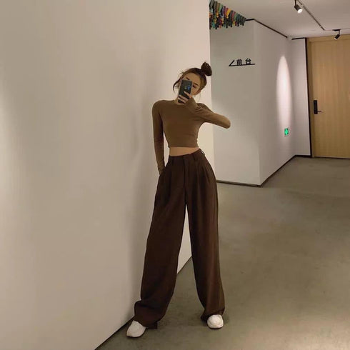 Loose Straight Wild Wide-Leg Casual Pants